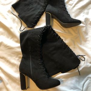 Thigh High Laced Up Boots